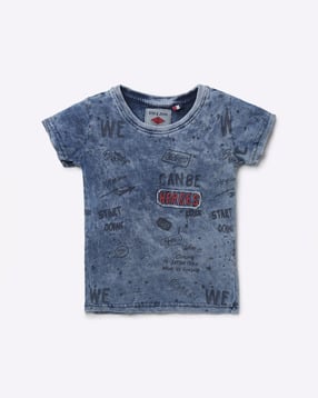 gini & jony Typographic Print Crew-Neck T-shirt-picture-25