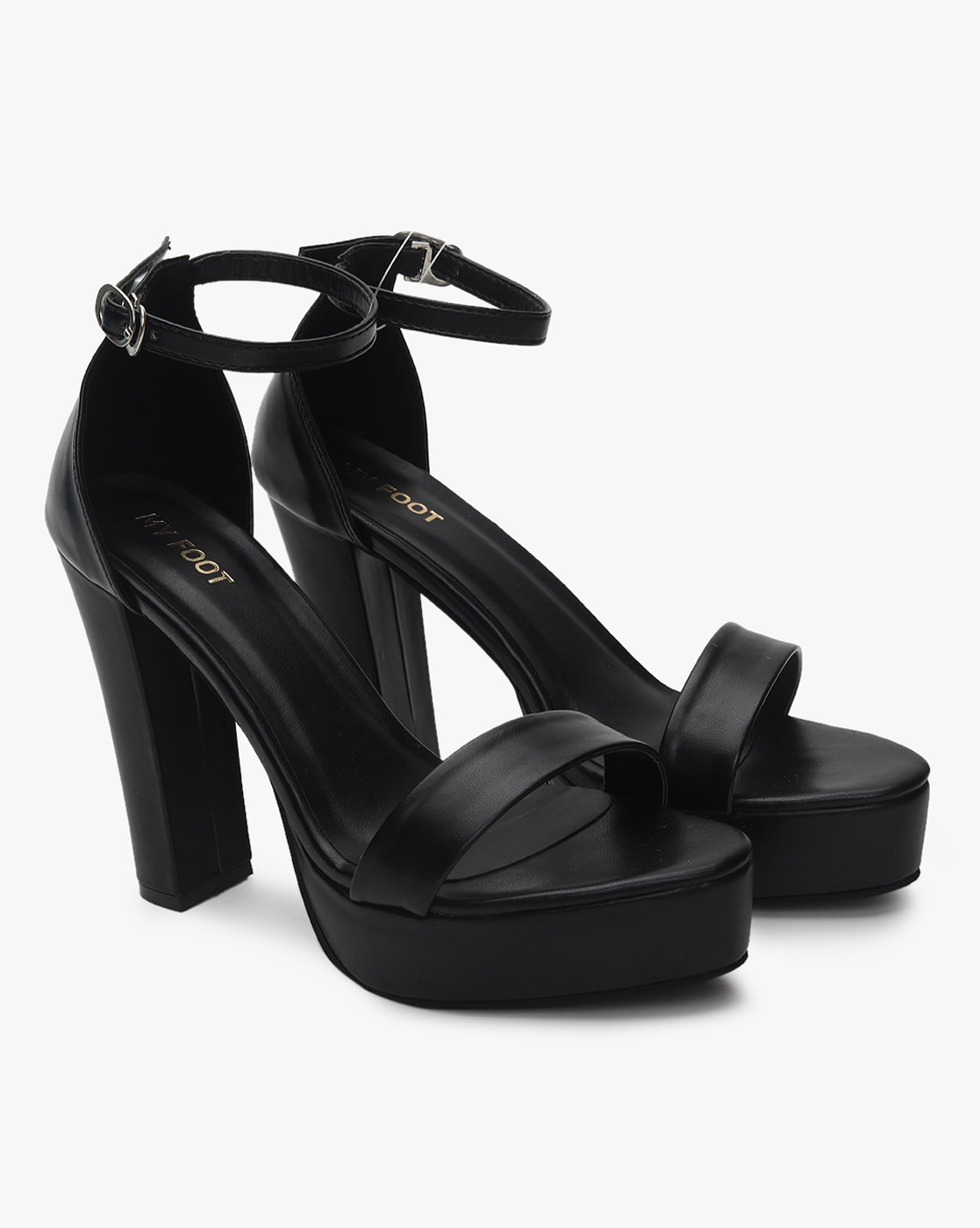 Womens Black schuh Simone Platform High Heels | schuh