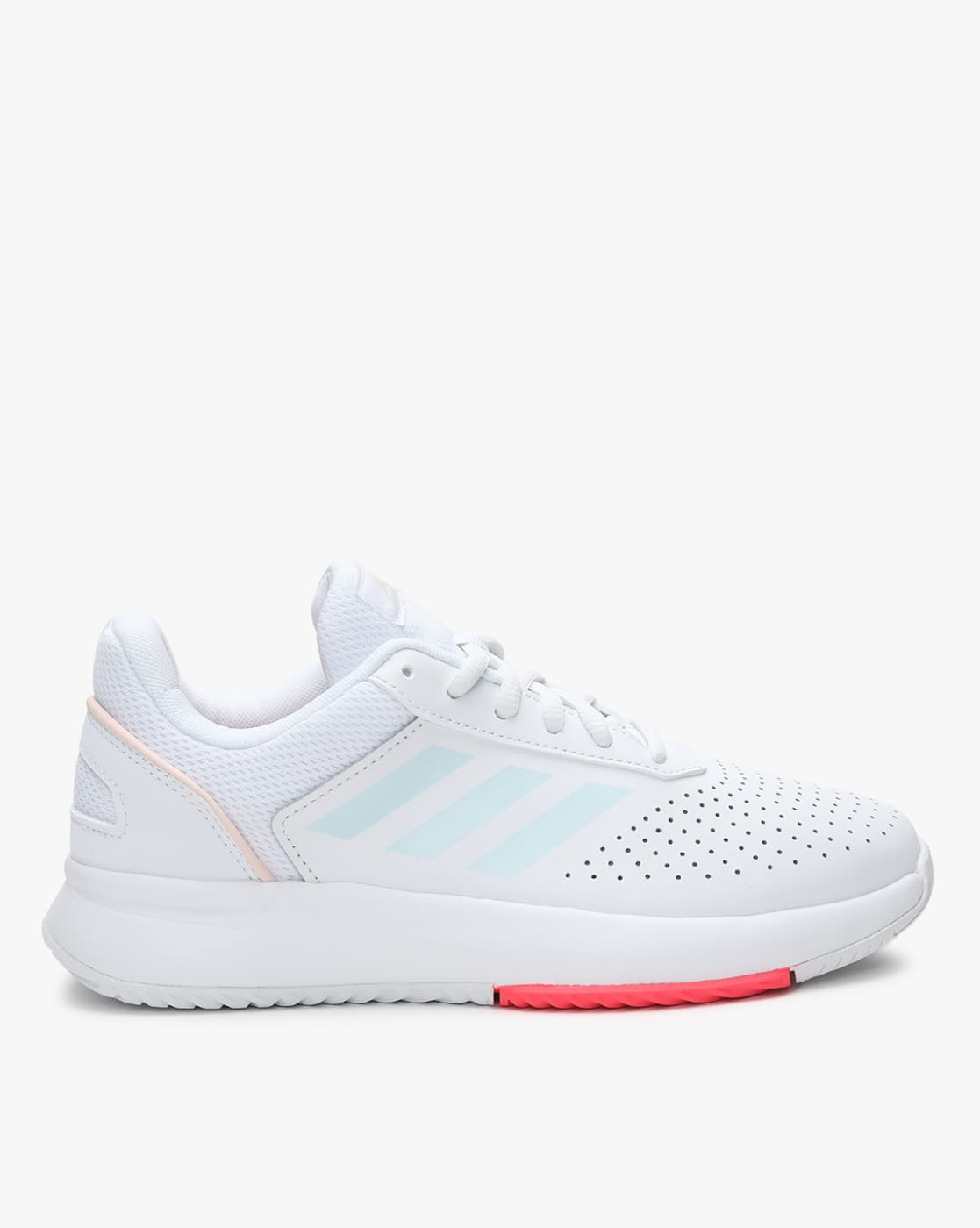 Courtsmash Lace-Up Tennis Shoes with Perforated Panels