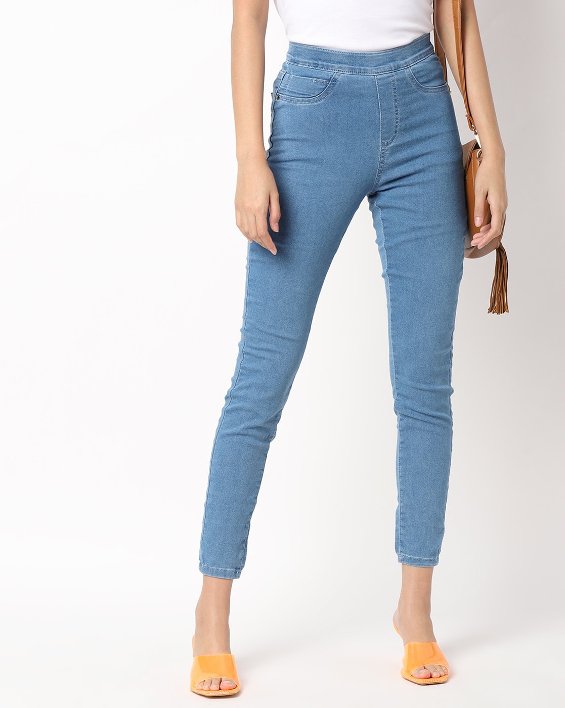 Buy Blue Jeans & Jeggings for Women by DNMX Online | Ajio.com