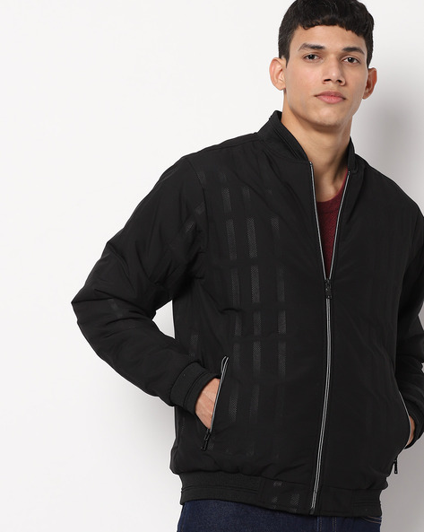 bomber jacket with zip pockets