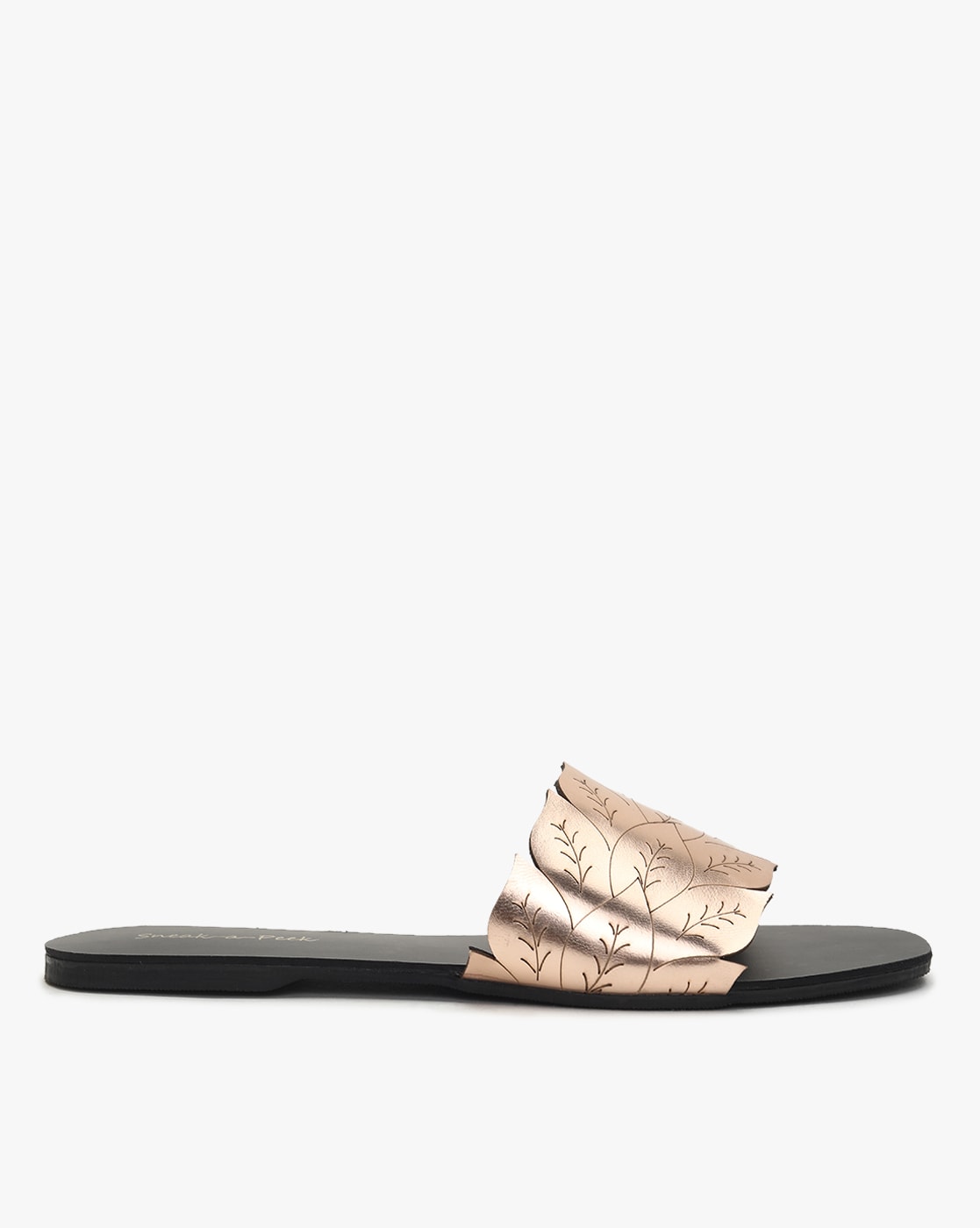 Buy Rose gold Flat Sandals for Women by 