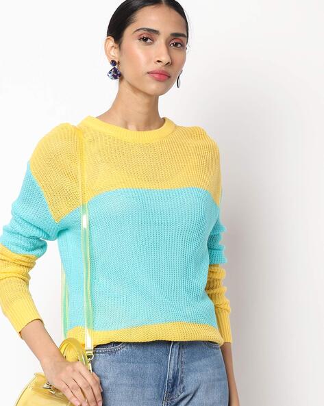 Buy Yellow Sweaters & Cardigans for Women by Teamspirit Online