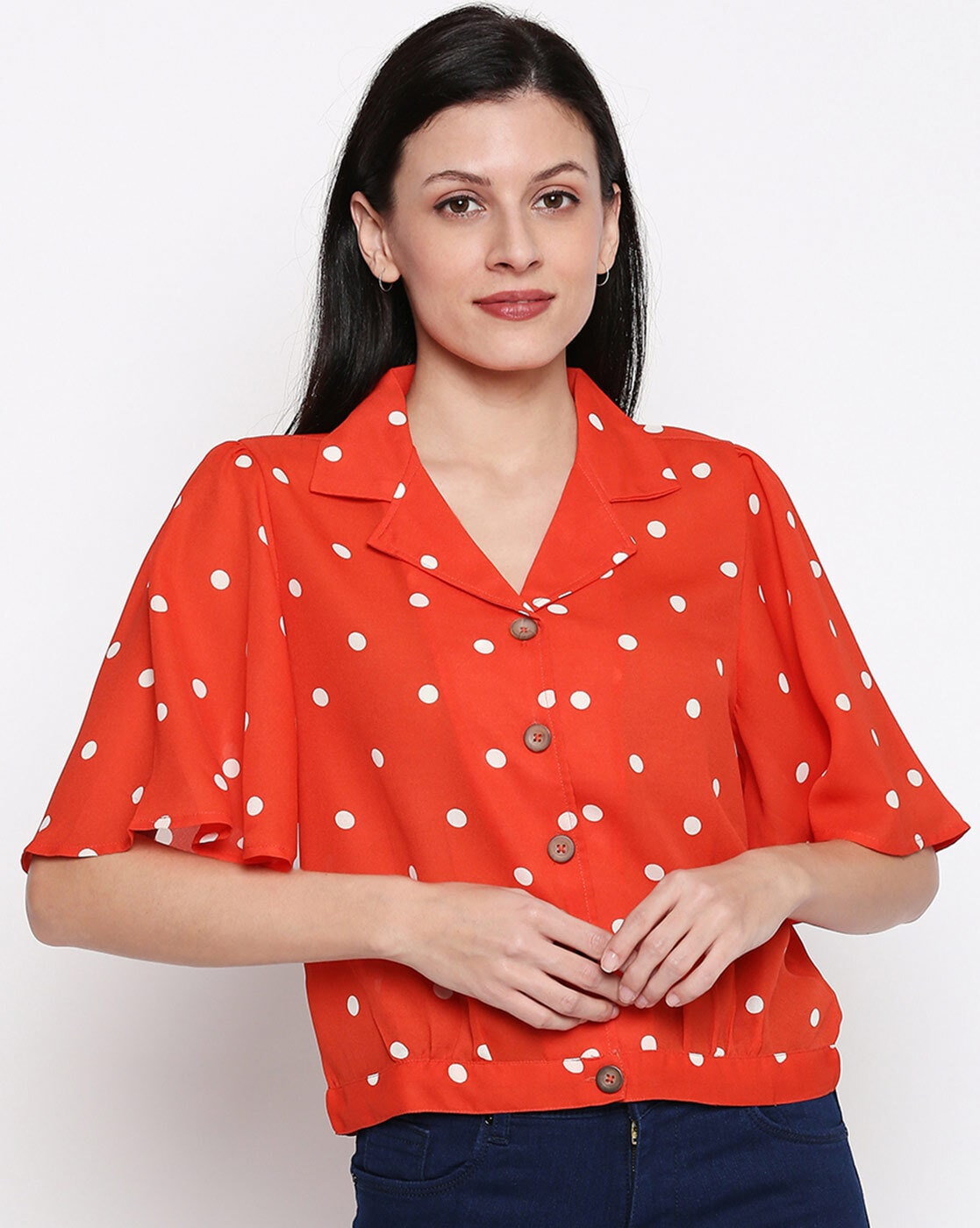 Buy Orange Tops for Women by People by 