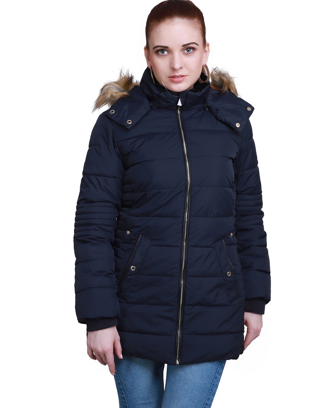Buy Navy Jackets & Coats for Women by MADAME Online | Ajio.com