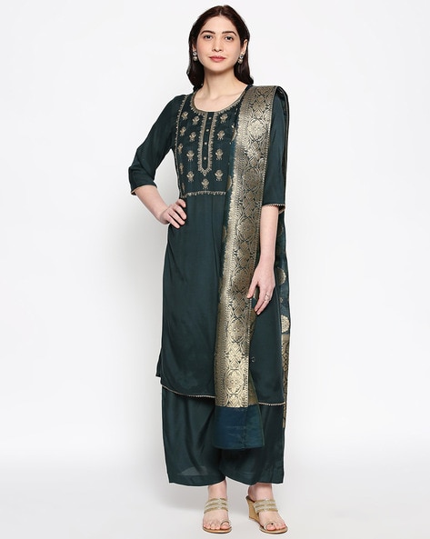 Rangmanch by Pantaloons Women Embroidered Straight Kurta - Buy Rangmanch by  Pantaloons Women Embroidered Straight Kurta Online at Best Prices in India