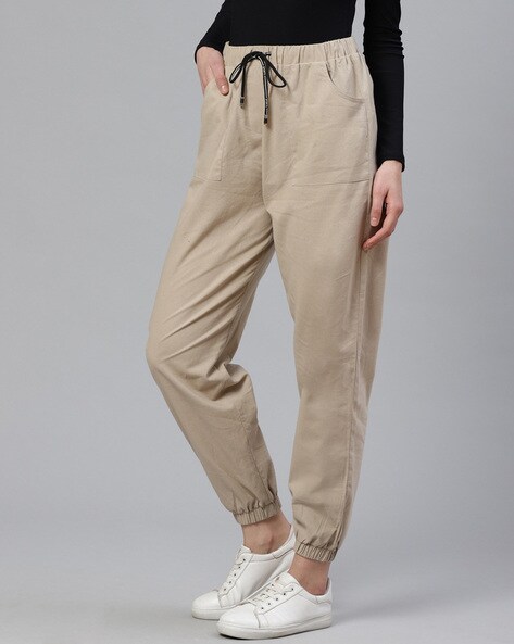 beige tracksuit bottoms womens