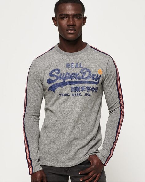 Superdry vintage logo hot sale panel crew