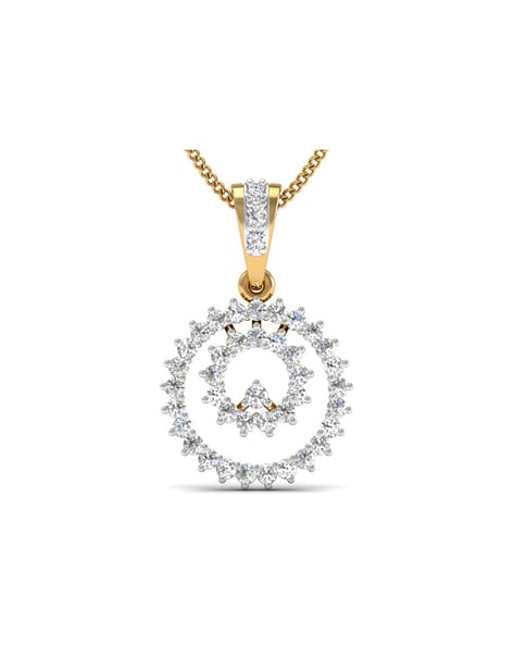 Buy VVS Moissanite Dancing Diamond Necklace in Sterling Silver, Moissanite Pendant  Necklace, Gift for Her Online in India - Etsy