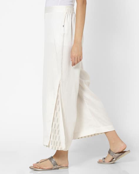 white palazzo pants