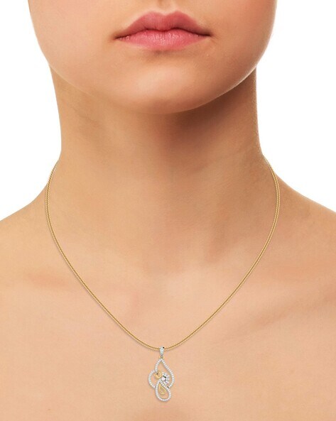 9ct White Gold Tanzanite & Diamond Pendant Necklace – 18 Inches - Sally  Antiques