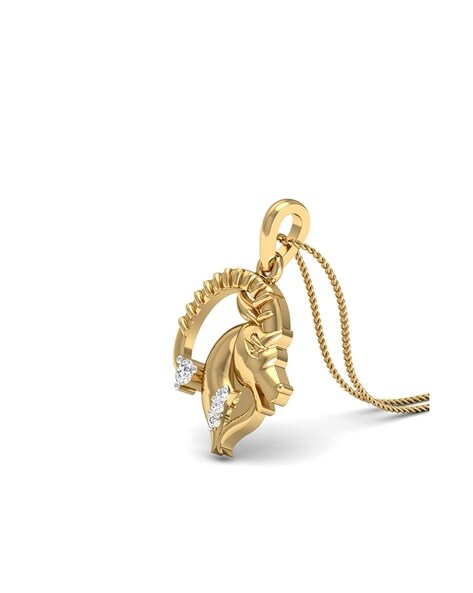 Capricorn Zodiac Gold Plated Necklace