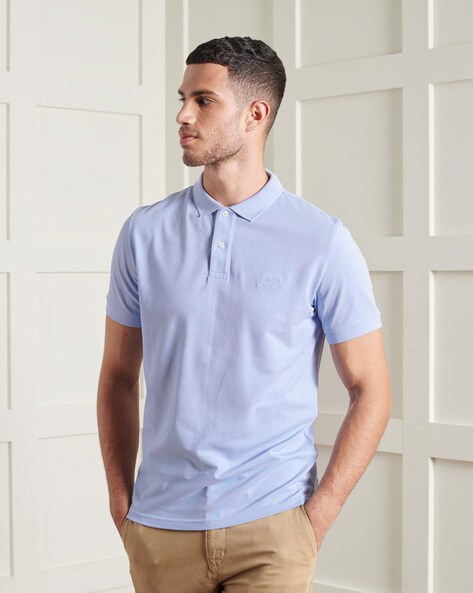 Polo T-shirt with Cutaway Collar