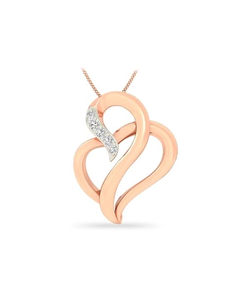 Rose Gold Heart Open Heart Necklace Kay Jewelers Rose Gold Heart
