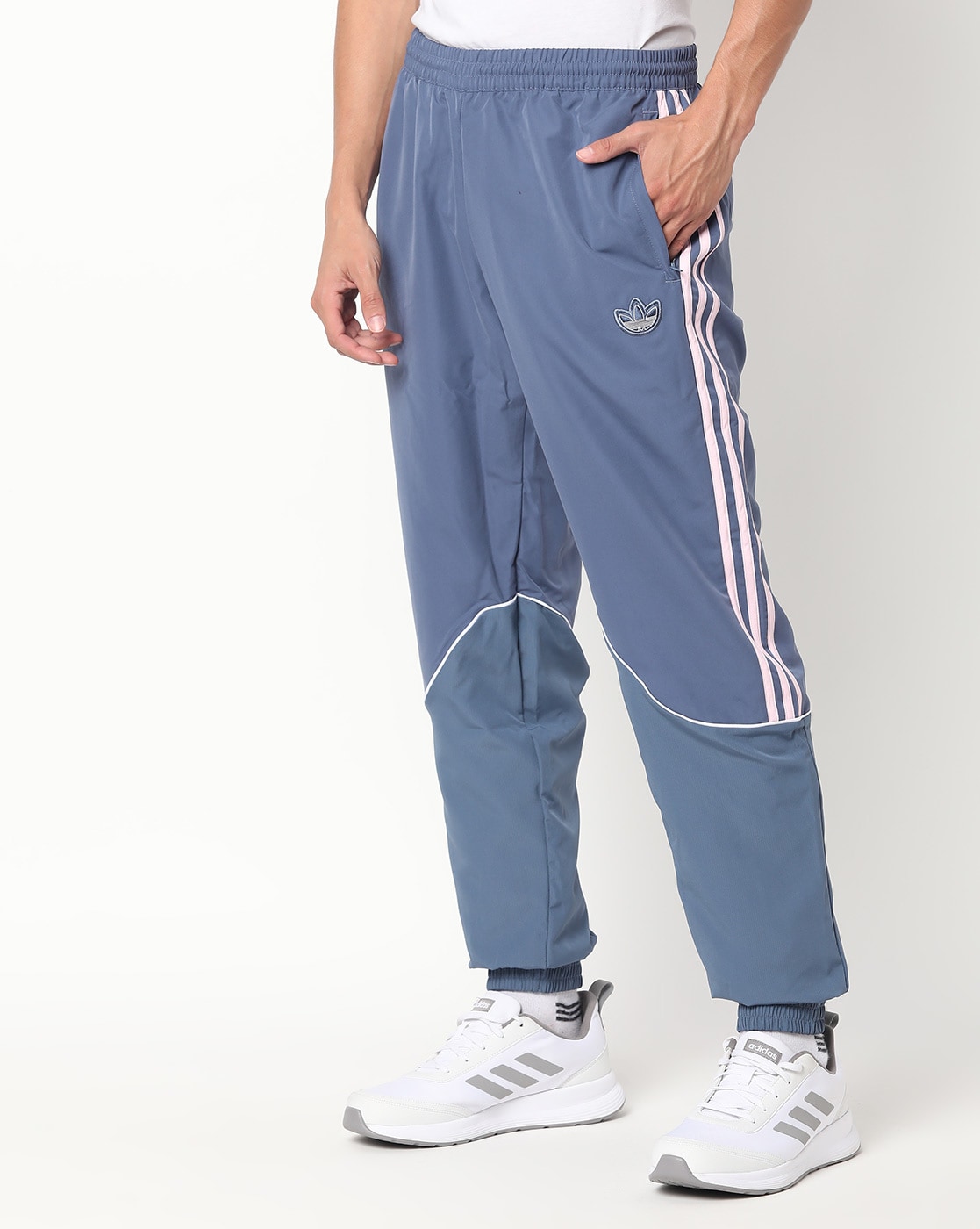 Buy ADIDAS Originals Men Navy Blue Fleece Outline Solid Joggers - Track  Pants for Men 10528500 | Myntra