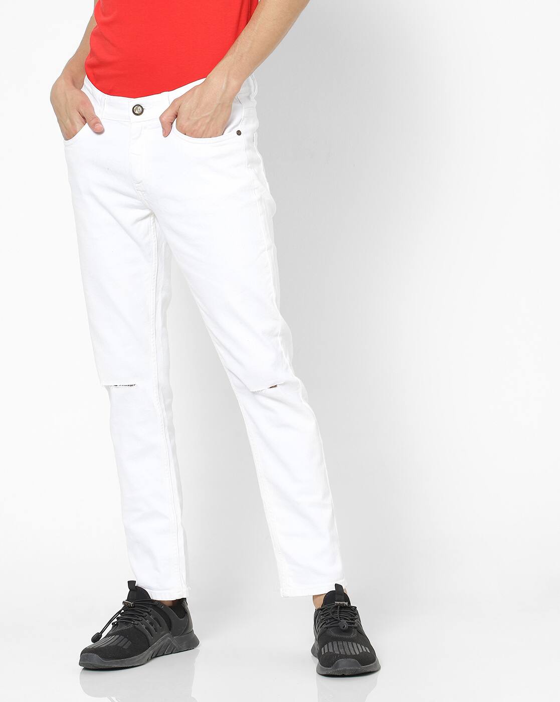 Buy White Jeans for Men by The Indian 