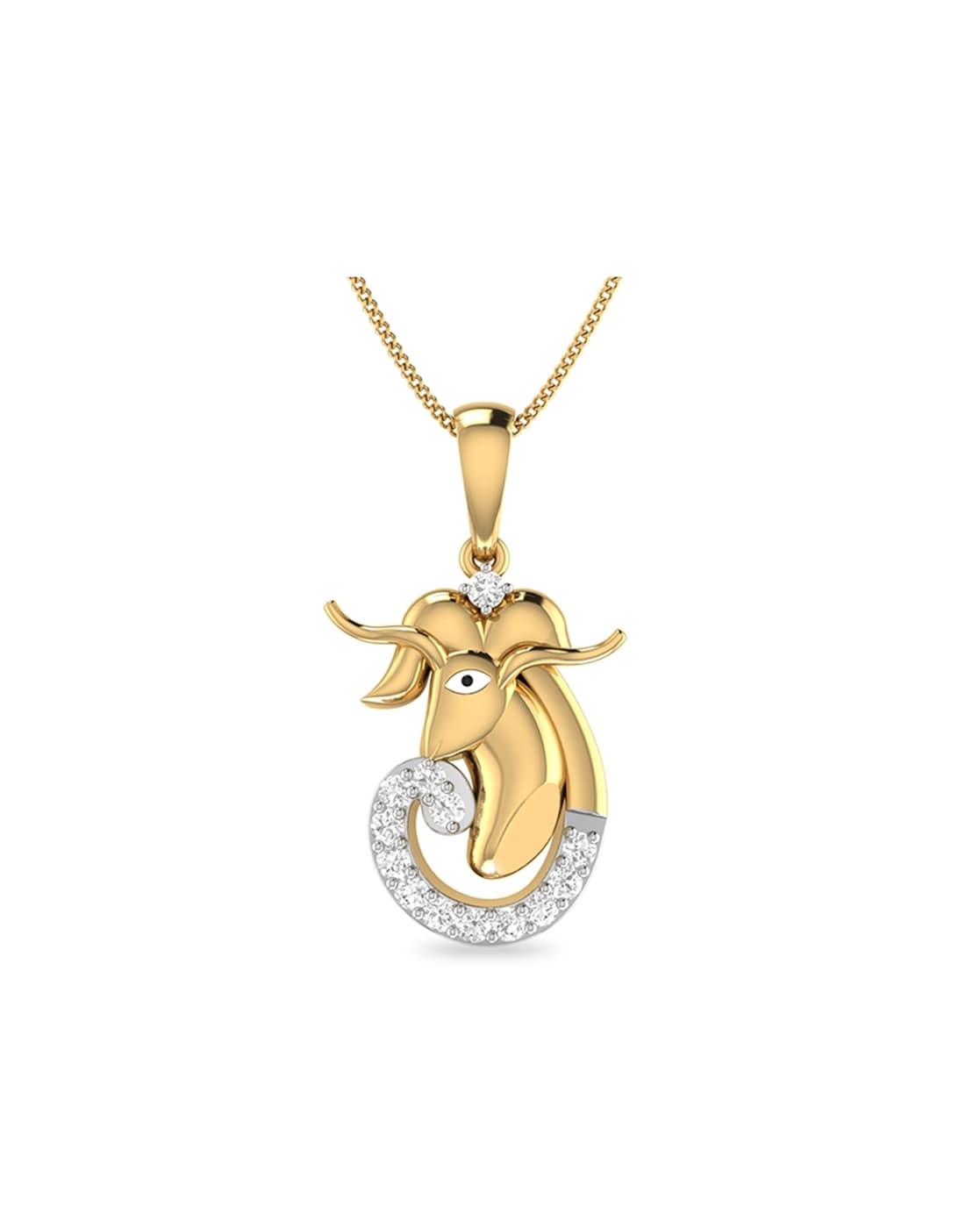 Stainless Steel Capricorn Pendant Zodiac Symbole Charm Gold Plated Medal  Necklace for Men and Women - Walmart.com