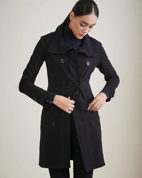 Double-Breasted Longline Coat
