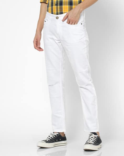 garage white jeans