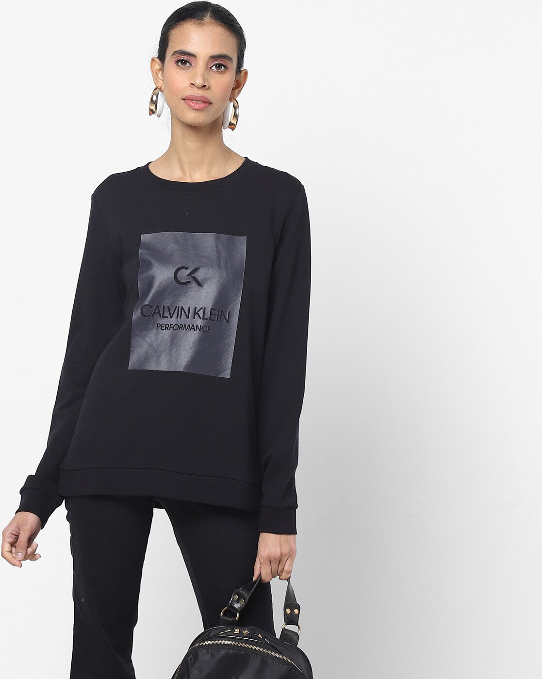 Buy Black Sweatshirt & Hoodies for Women by Calvin Klein Jeans Online