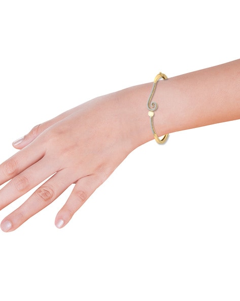 CARTIER Love 10 Gemstone 18k White Gold Bangle Bracelet Size