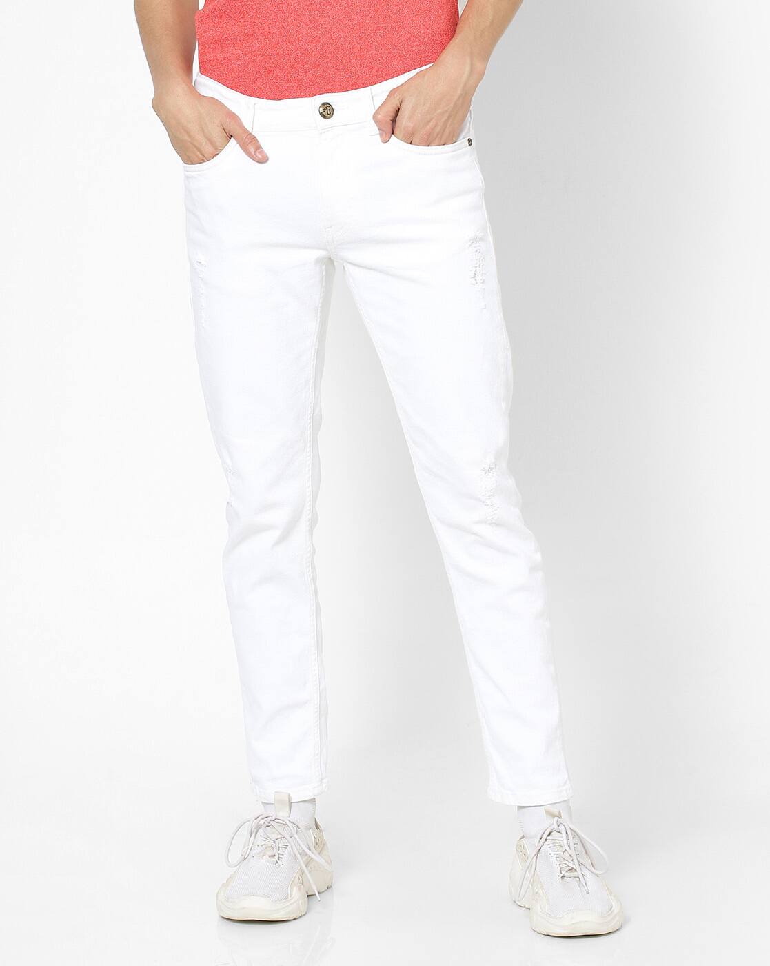 garage white jeans