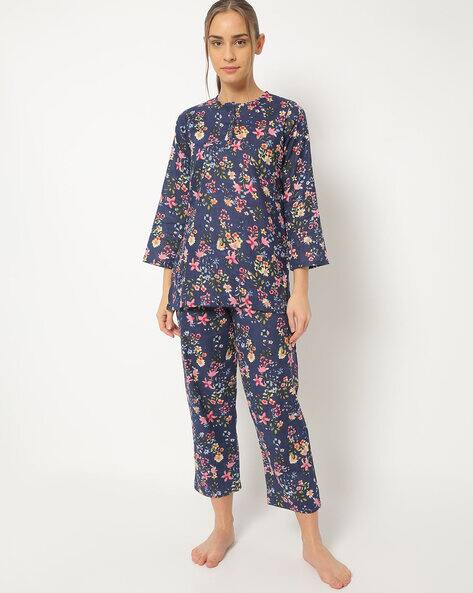 floral print night suit