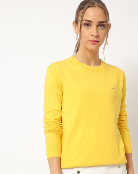 hilfiger yellow sweater