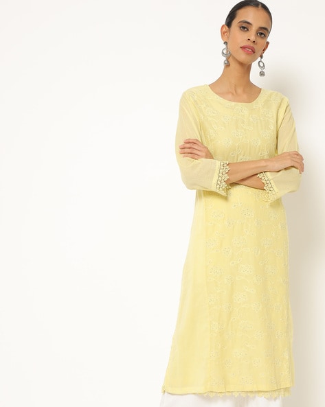 Biba chikankari kurta best sale