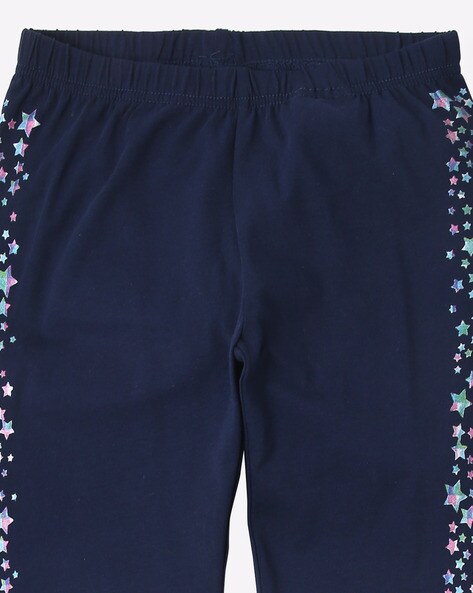 Buy Navy Blue Leggings for Girls by RIO GIRLS Online