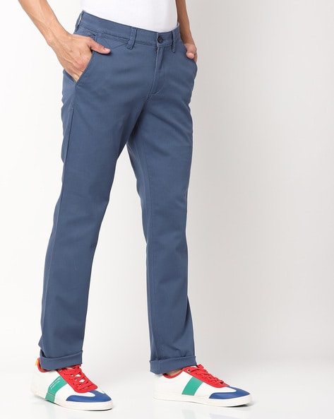 Buy Blue Trousers & Pants for Men by JOHN PLAYERS Online