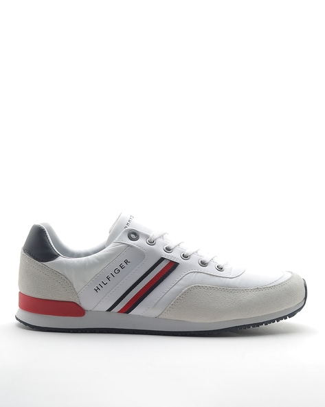 tommy hilfiger low top lace up sneakers