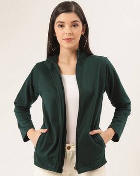fleece jacket with zipper pockets