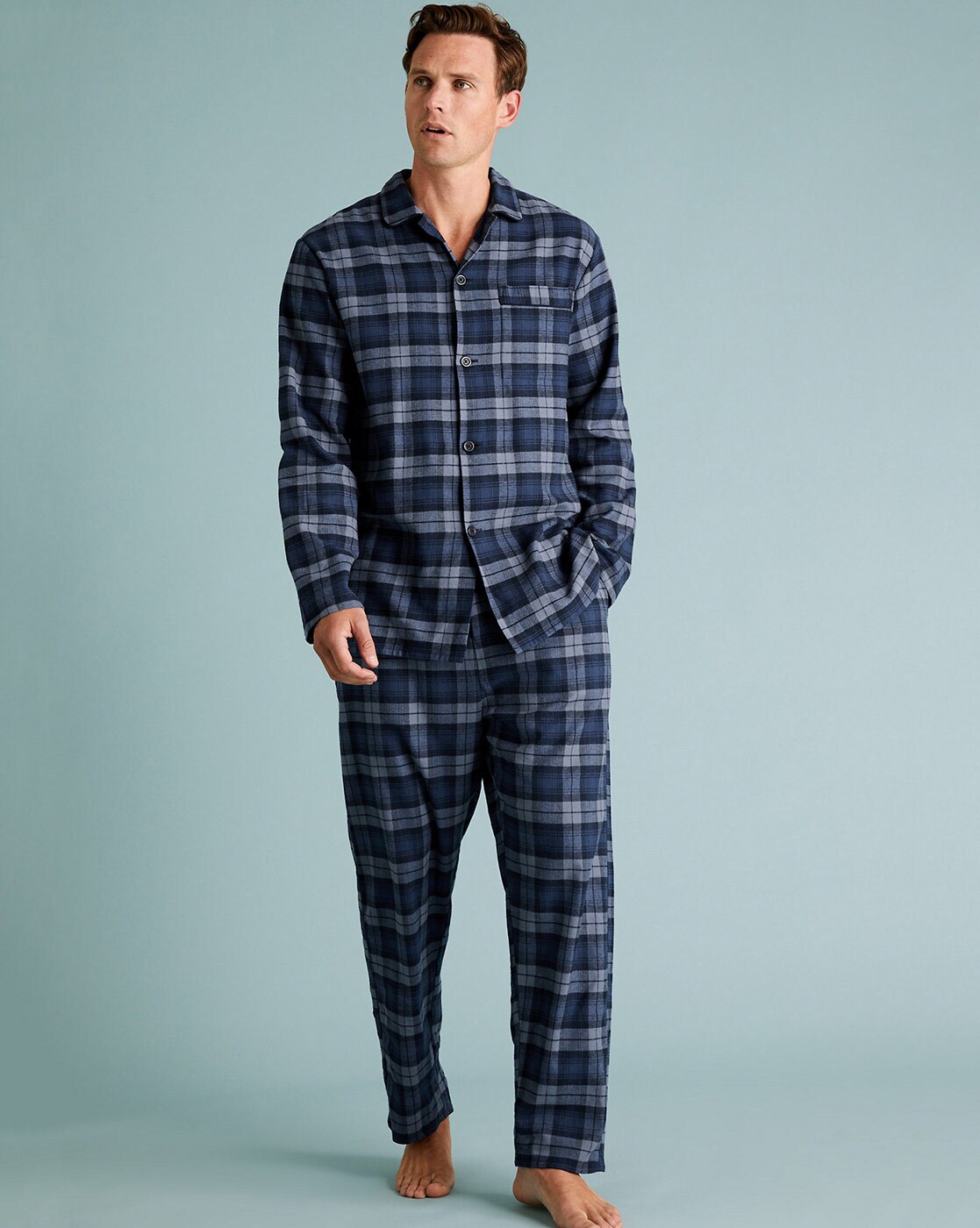 marks and spencer mens pyjamas set