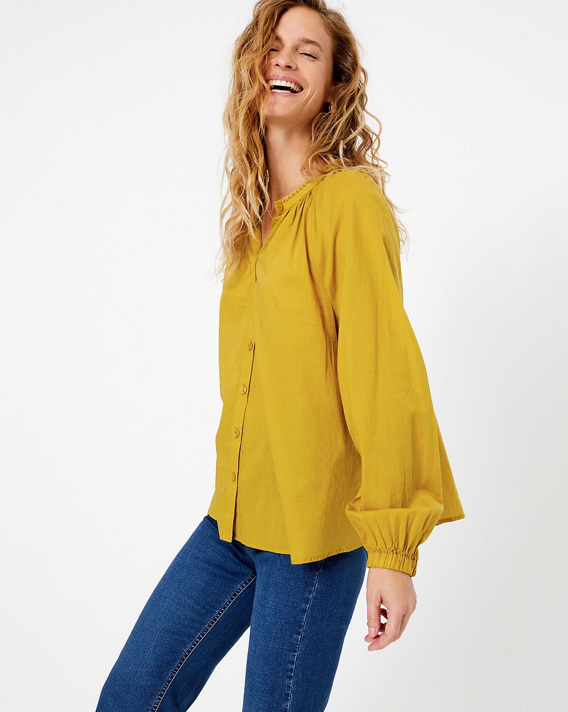 marks and spencer yellow top