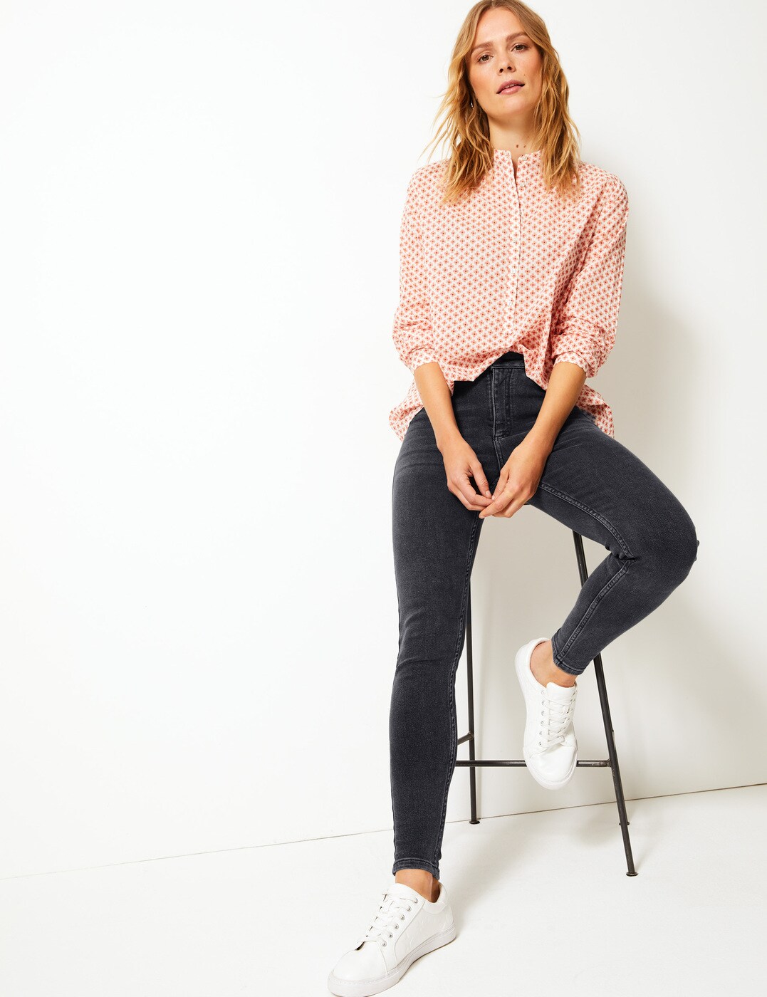 marks and spencer grey jeans