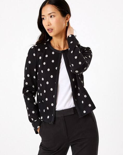 polka dot jacket womens