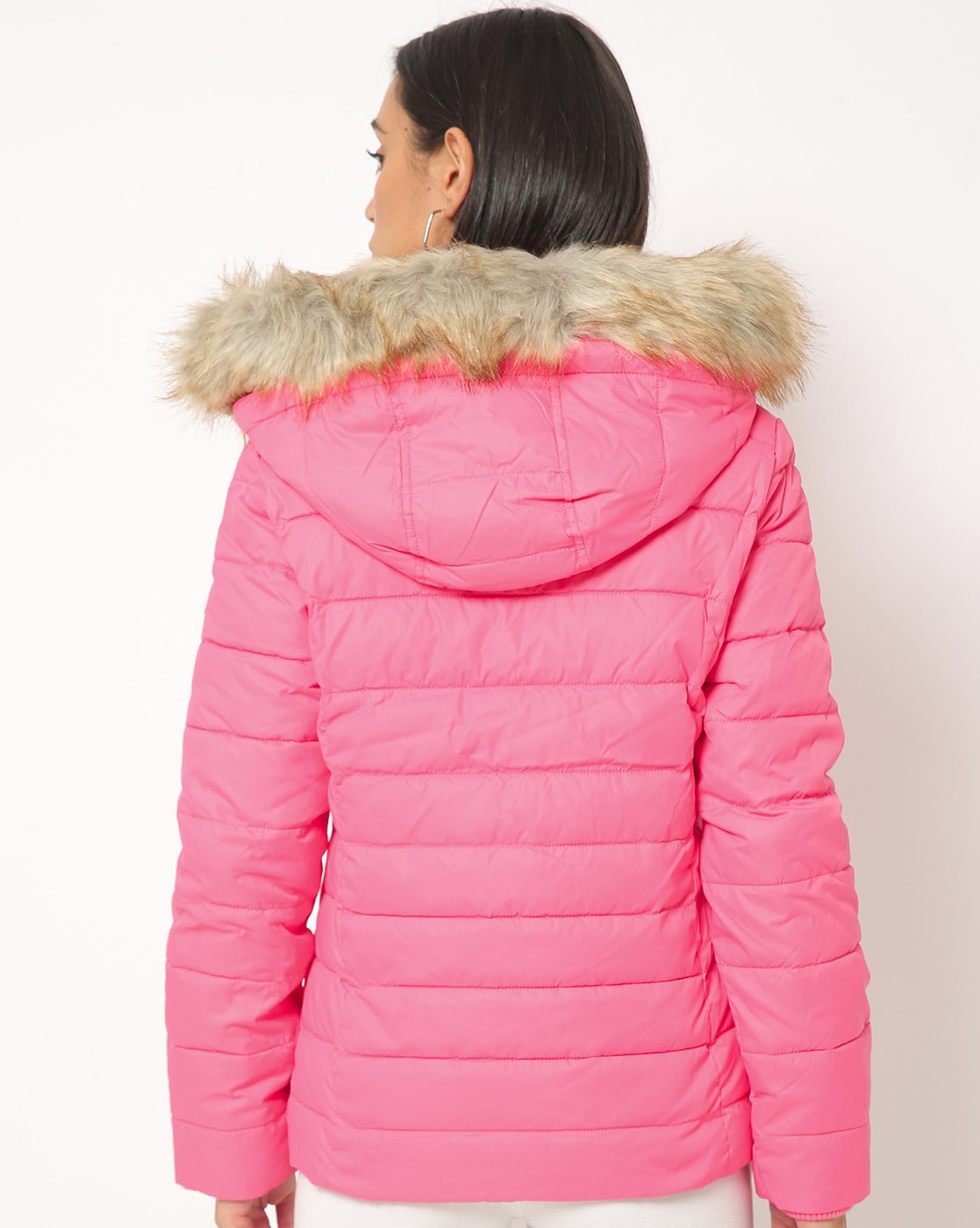 tommy hilfiger pink down jacket