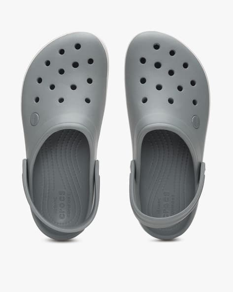 crocs platform grey