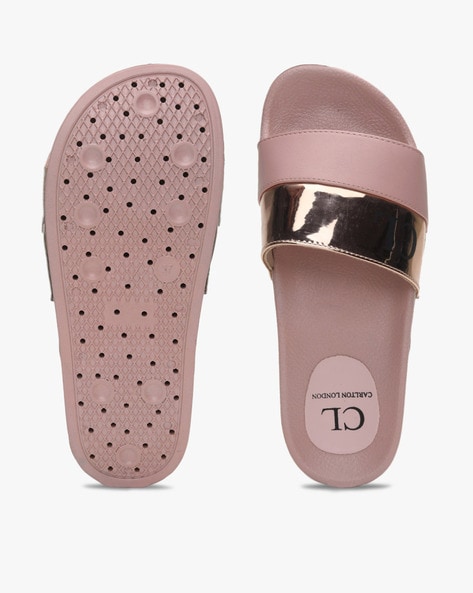 Gold on sale pink slides