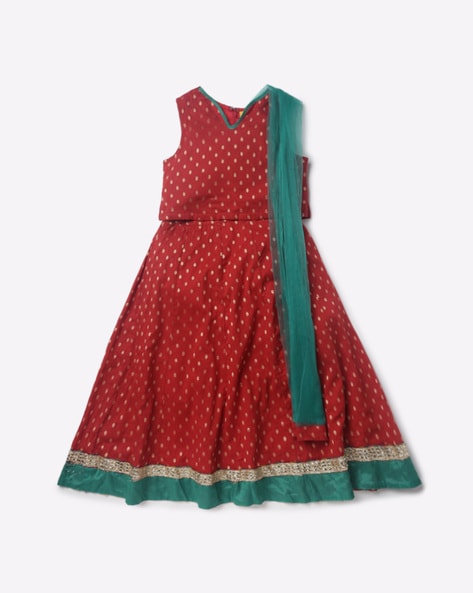 Buy Green Ethnic Wear Sets for Girls by 612 League Online | Ajio.com