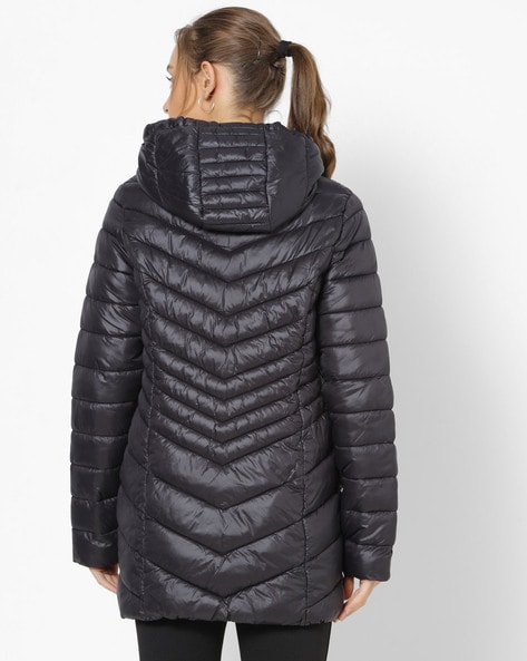 Packable hooded cheap down puffer coat