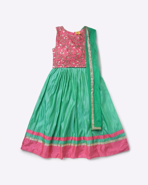 Buy 612 League Girl's Synthetic Lehenga Choli (ILS18I56030_Red_4-5YRS) at  Amazon.in