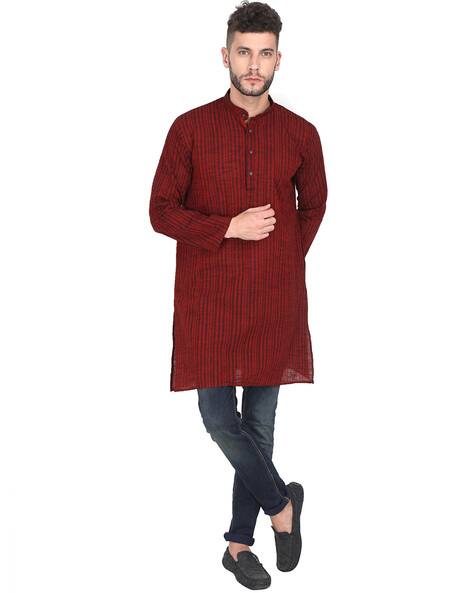 Buy Red Kurtas for Men by MCHENRY 