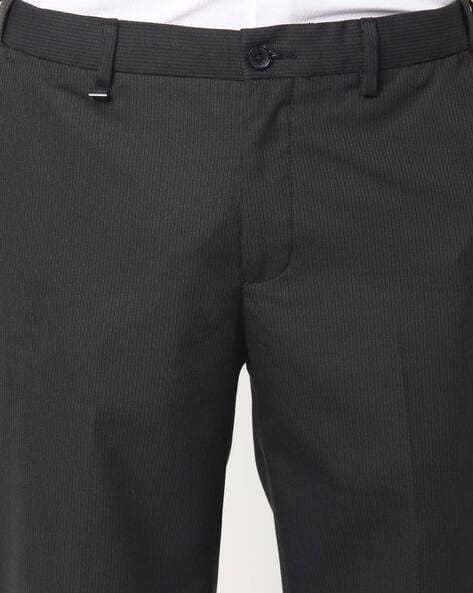 Striped Slim Fit Trousers with Elasticated Waist