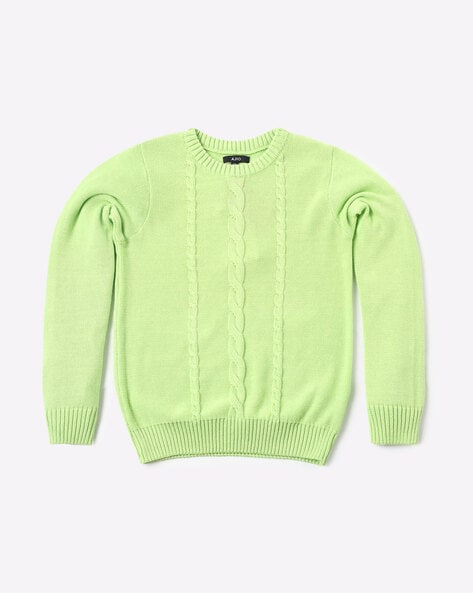 girls green sweater