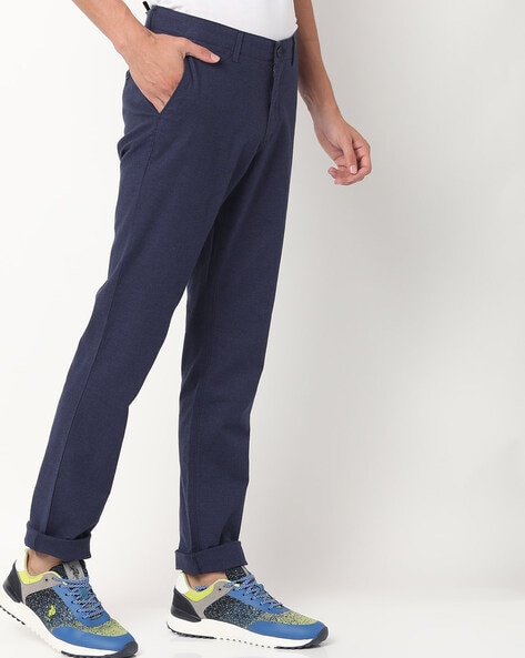 Buy navy Trousers & Pants for Men by JOHN PLAYERS Online