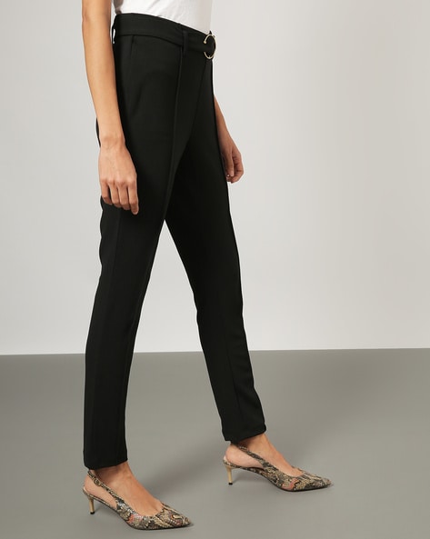 Buy Black Trousers & Pants for Women by Outryt Online