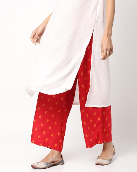 Printed Palazzos with Insert Pockets Price in India
