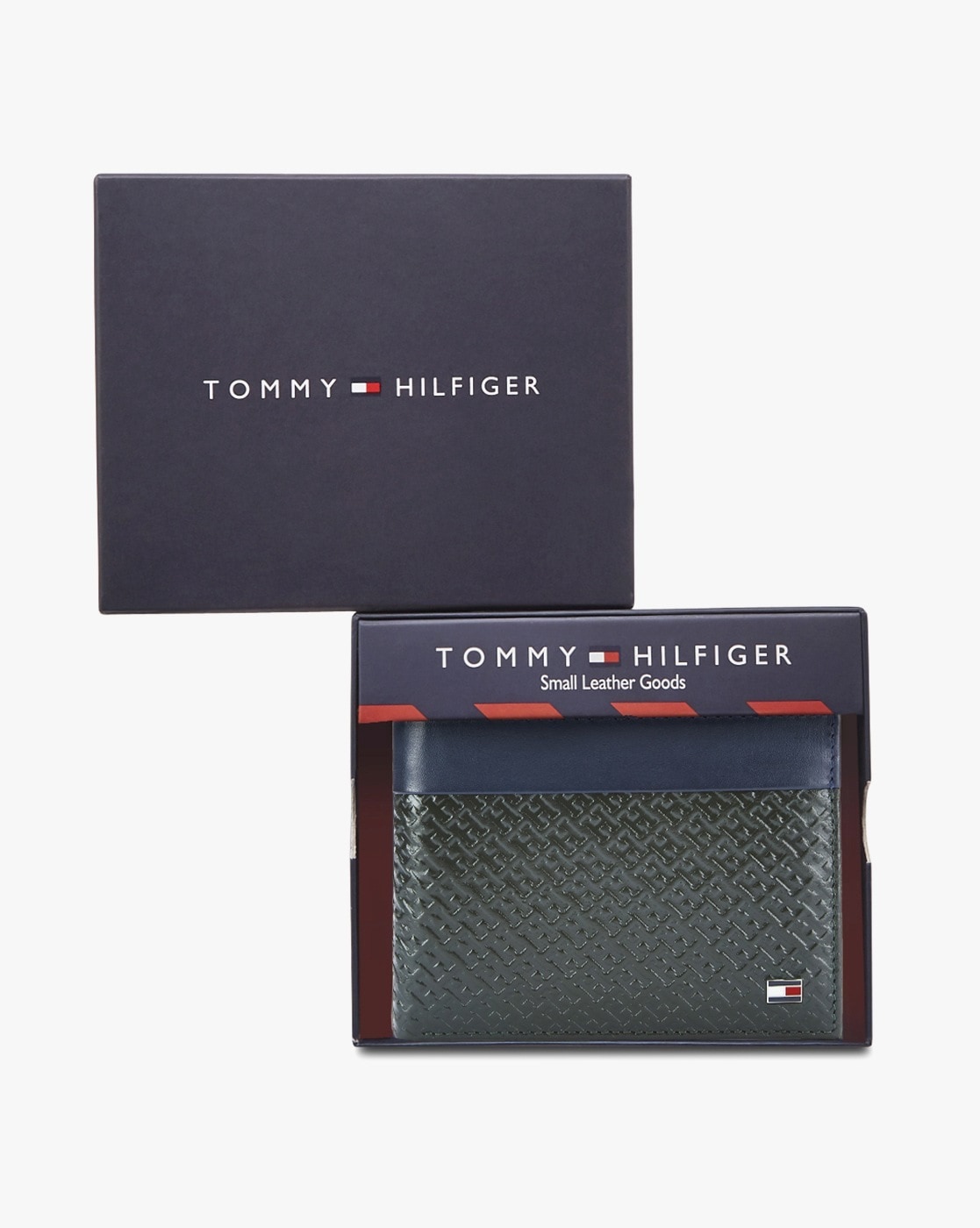 tommy hilfiger small embossed bifold wallet